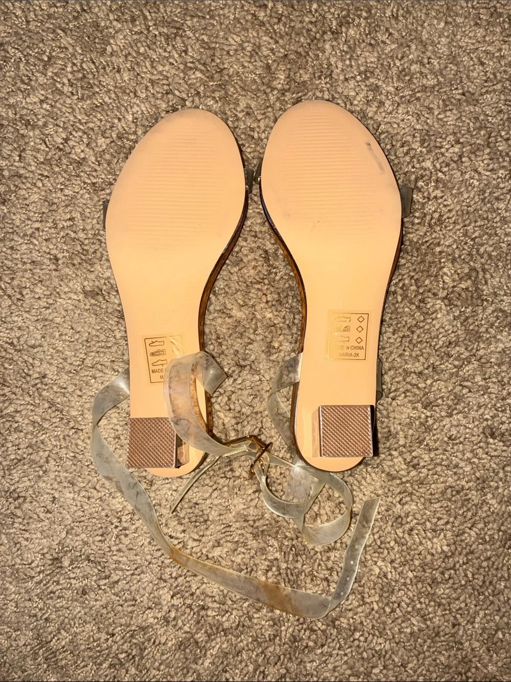 NOVAKIDS Sandals with Clear Ankle Wrap